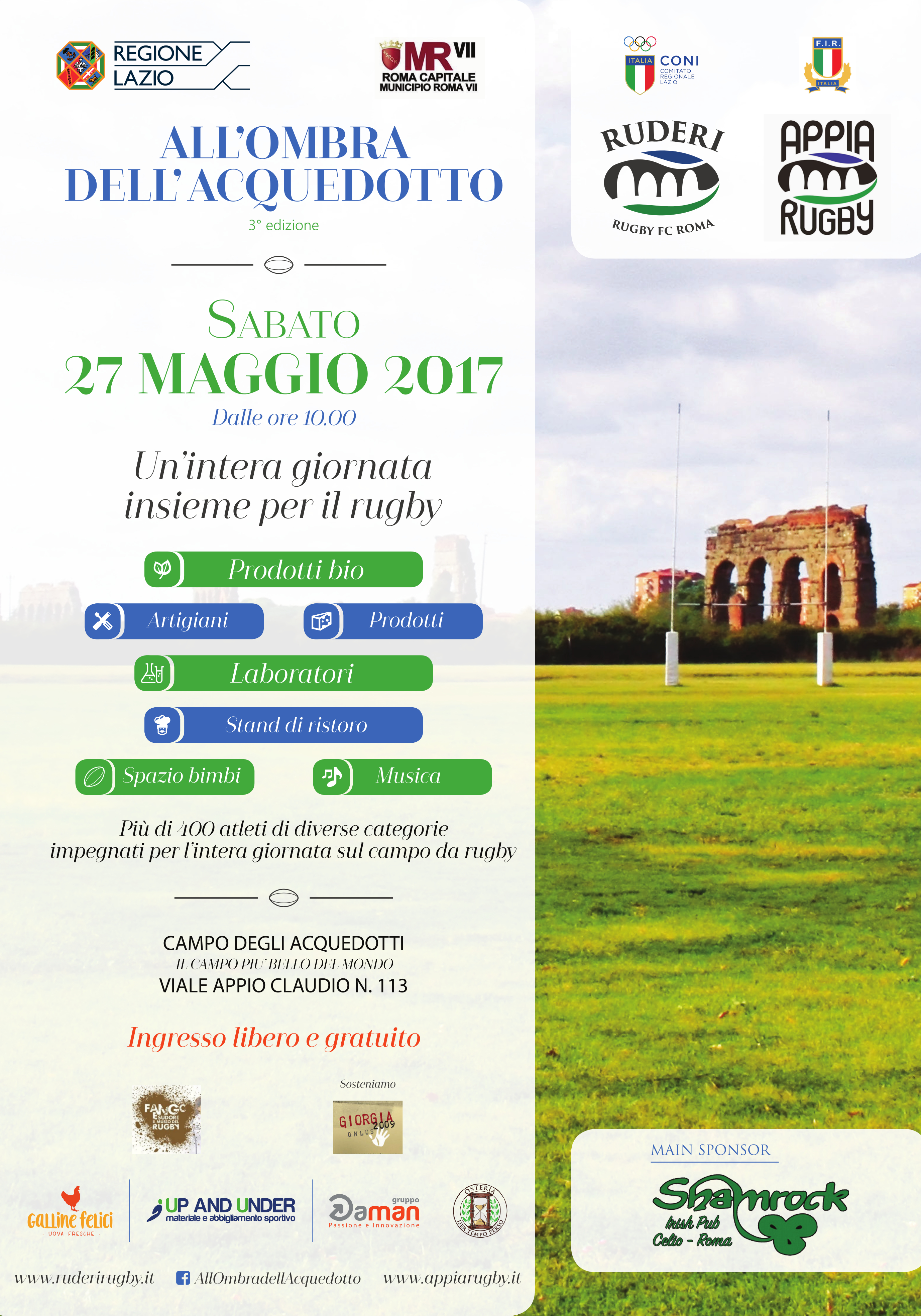 Doppio appuntamento all’Appia Rugby